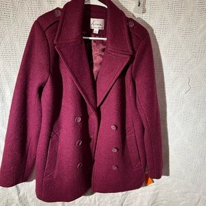 Linea by Louis Dell  - stylish Double Breasted Wool polyester blend jacket/coat.